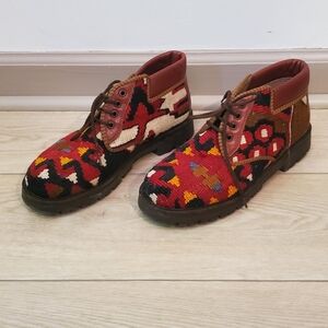 Vintage Turkish Fabric Boots